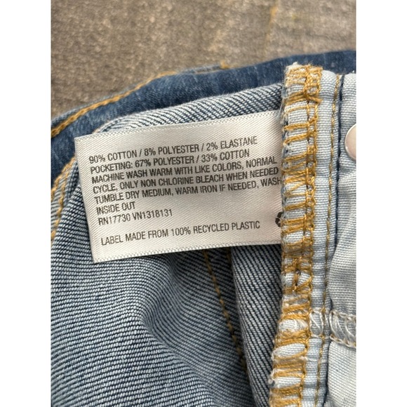 Art Class Girls Distressed Blue Wash Skinny Jeans Size 7 - Picture 8 of 9